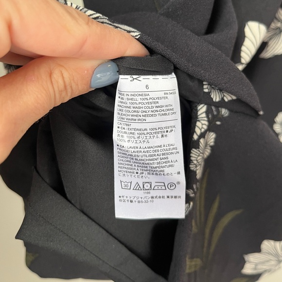 Banana Republic Black Floral Sleeveless Sheath Dress | Size 6 | Excellent Condit - Picture 6 of 6